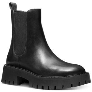 Michael Kors Womens Asher Leather Ankle Brown Black Size 10M - D17